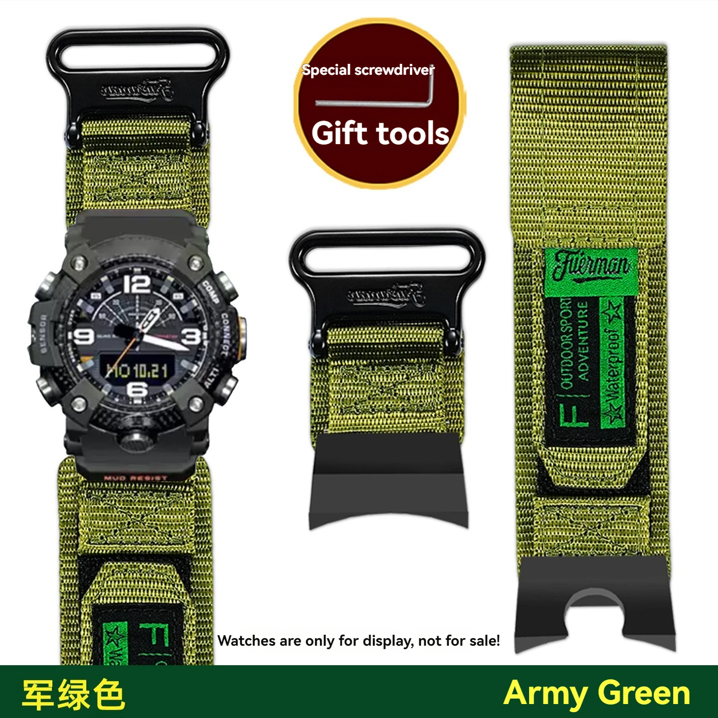 Canvas Strap Watch - Aksesori Jam Tangan GG-B100 untuk Casio