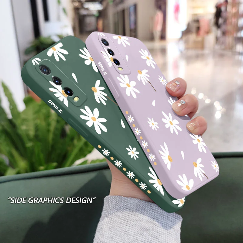 Plain Daisies Phone Case For VIVO Y20 Y20i Y20S Y12S Y30 Y33S Y12 Y15 Y17 Y19 Y21 S1 Pro Y91 Y93 Y95 Silicone Cover