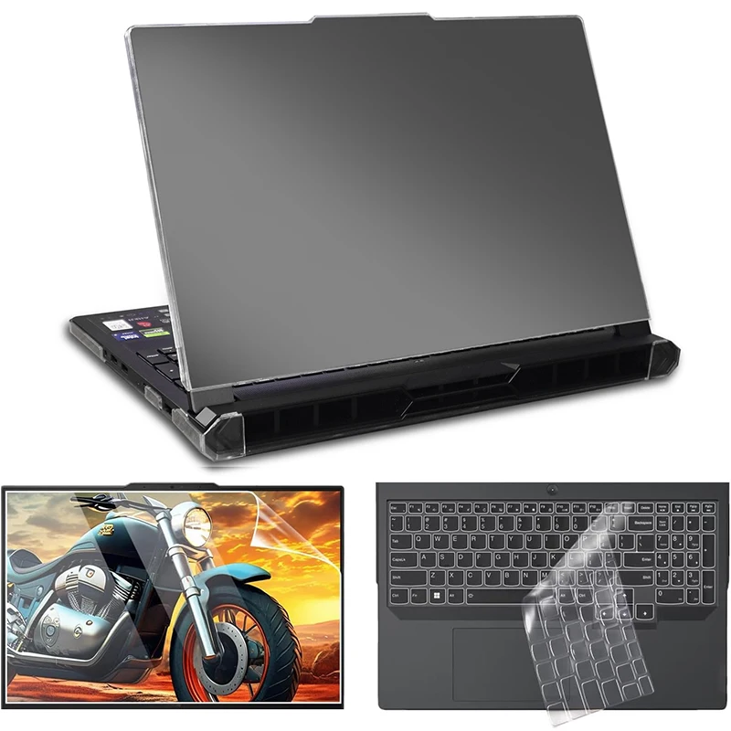 3in1 Laptop Case For 2025 Lenovo Legion 5 Pro 15/16 inch Frosted transparent hard shell TPU keyboard Screen Protector