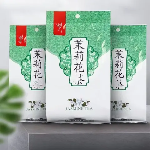 Delicious Origin Jasmine Flower Green Oolong Tea Set Bag Classic China Style Aluminum Foil Bag 250g/500g Self Sealing Zipper Bag