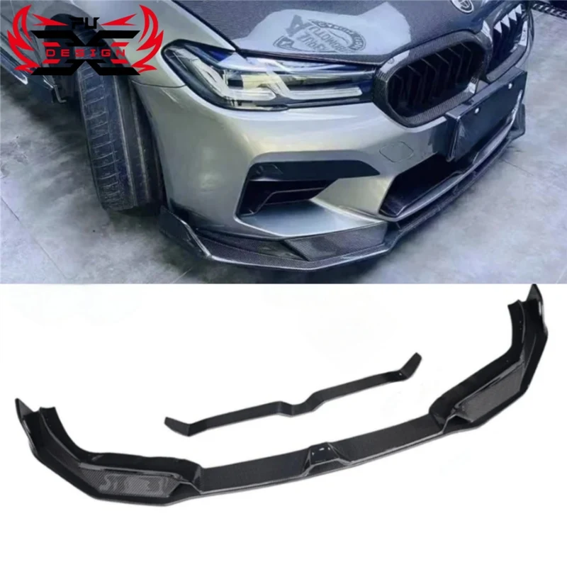 AE Style Front Lip Splitter Carbon Fiber For BMW F90 M5 Lci Auto Accessories Front Bumper Lip