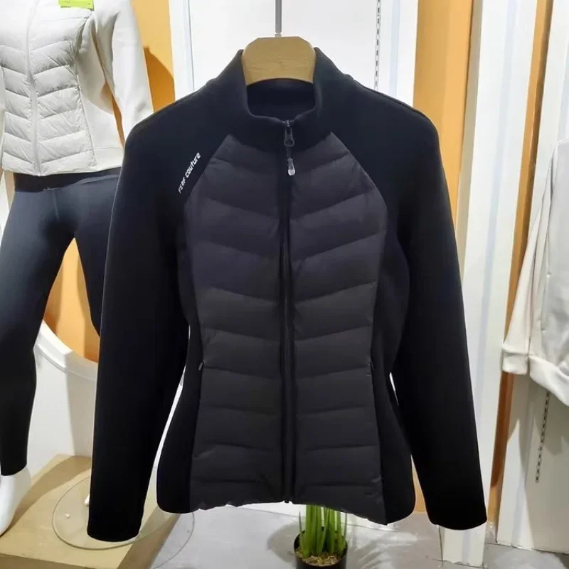 Women Horse Riding Riding Down Jackets Winter Windproof Lightweight Warm Coat White Duck Filling Horse Riding equitation