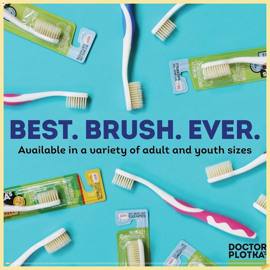 Soft Flossing Manual Toothbrush for Adults, 2 Pack, Ultra Clean, Good for Sensitive Teeth and Gums , Colors May Vary