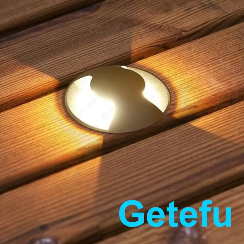 4 Stück 3W/5W LED Bodeneinbauleuchte IP67 DC12V Außen-Einbauleuchte 1/2/4-Seitenansicht Untergrundlampe Gehwegbeleuchtung AC110V 220V – Detail 21
