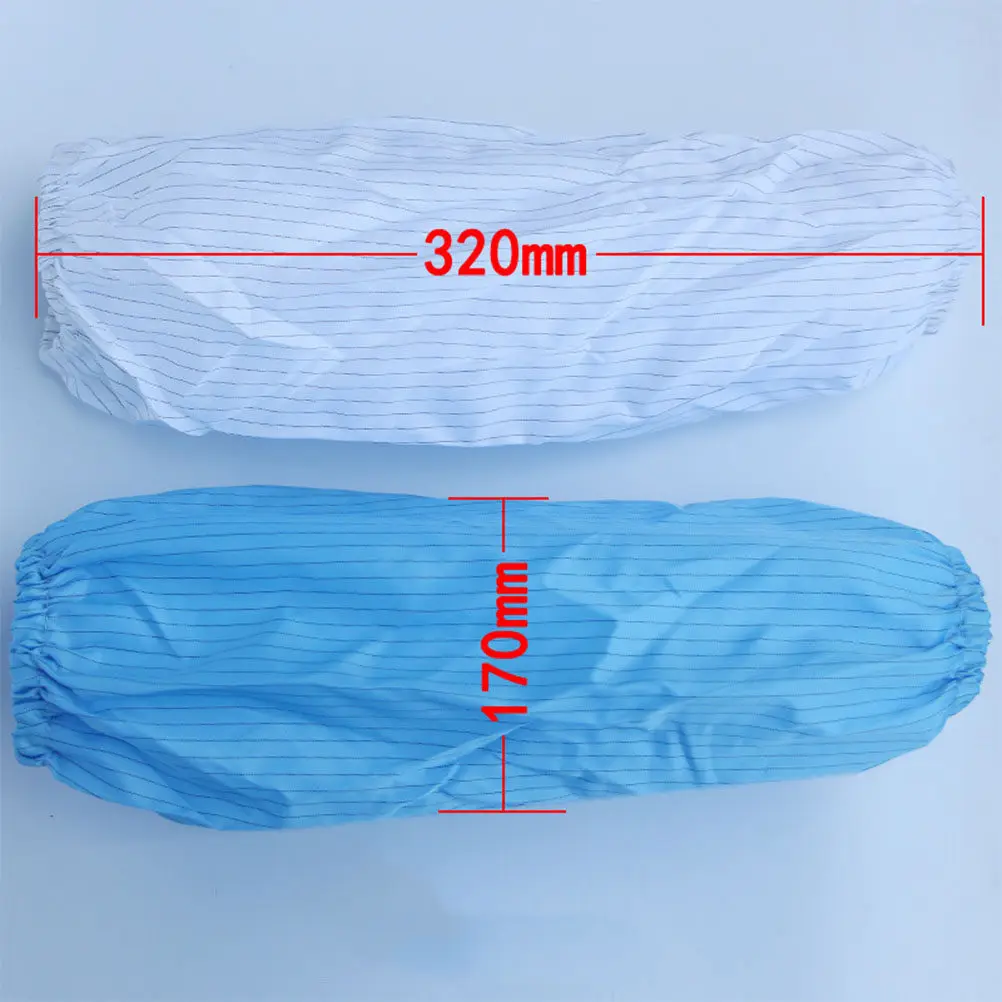 3Pairs Anti-Static Arm Sleeves Disposable Waterproof Arm Protector Covers Elastic Cuff for Household Factory Kitchen Cleaning