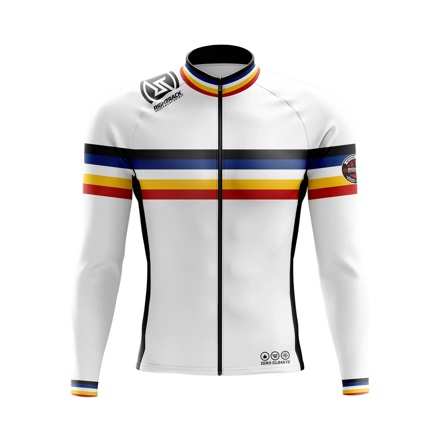 New Mans Winter Cycling Jersey Colorful Thermal Fleece Long Sleeve Jackets Road Bike RightTrack Sports Apparel