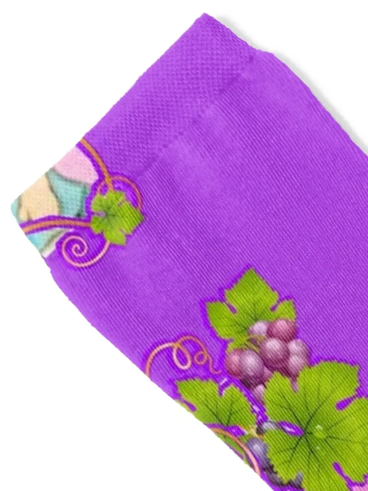 80s aesthetic sour grapes market stand Socks custom sports hockey football Man Socks Women's