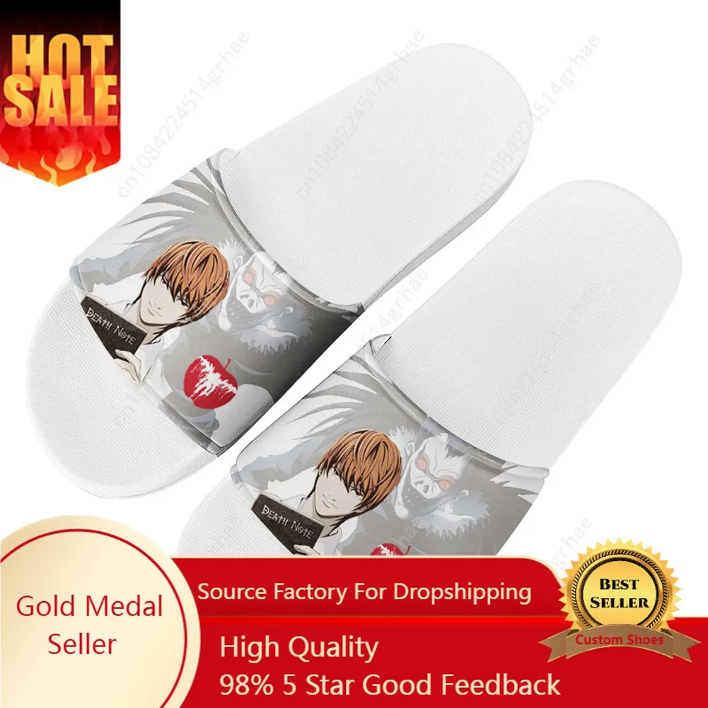 

Death Note Fashion Slippers Home Customized Water Shoes Men Women Teenagers Bathroom Beach Pool Sandals That Can Be Worn Outside