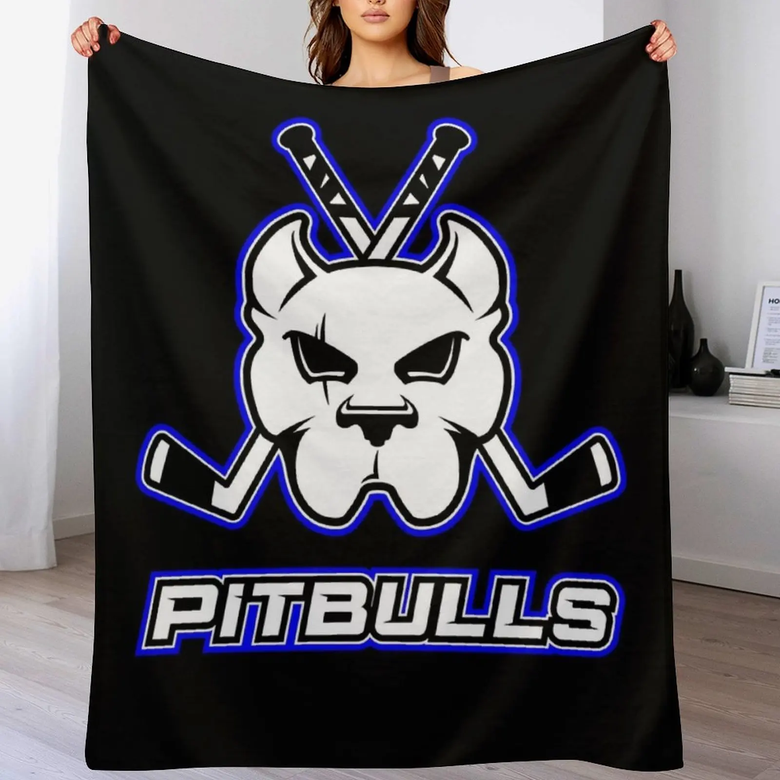 

Bristol Pitbulls Throw Blanket Stylish Decor Blanket Gift for Friends Roommate