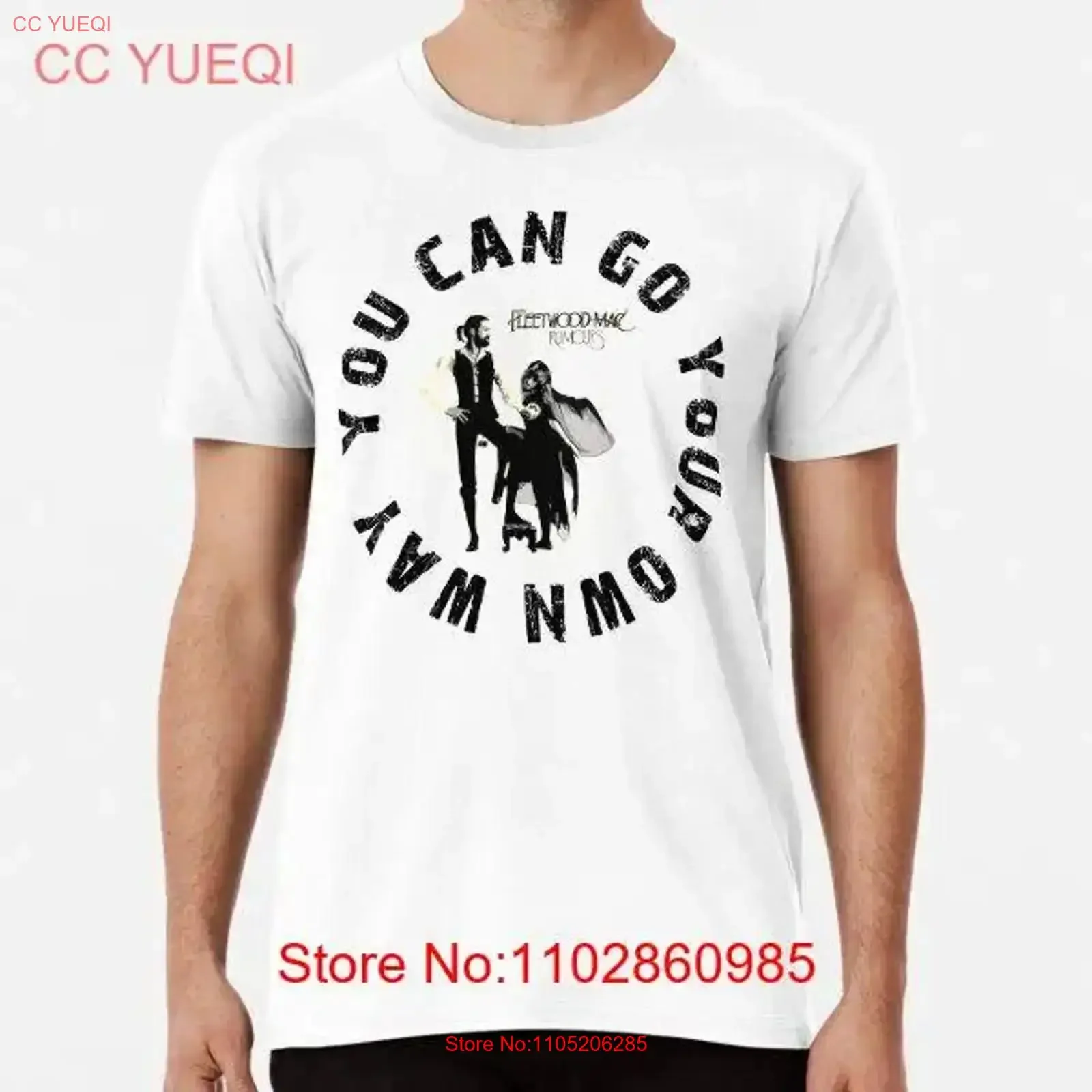 تي شيرت نادر Fleetwoodmac يمكنك أن يذهب طريقك الخاص صنع في الولايات المتحدة الأمريكية تي شيرت S 3XL عتيق مغسول مريح ومتعدد الاستخدامات للجنسين #1