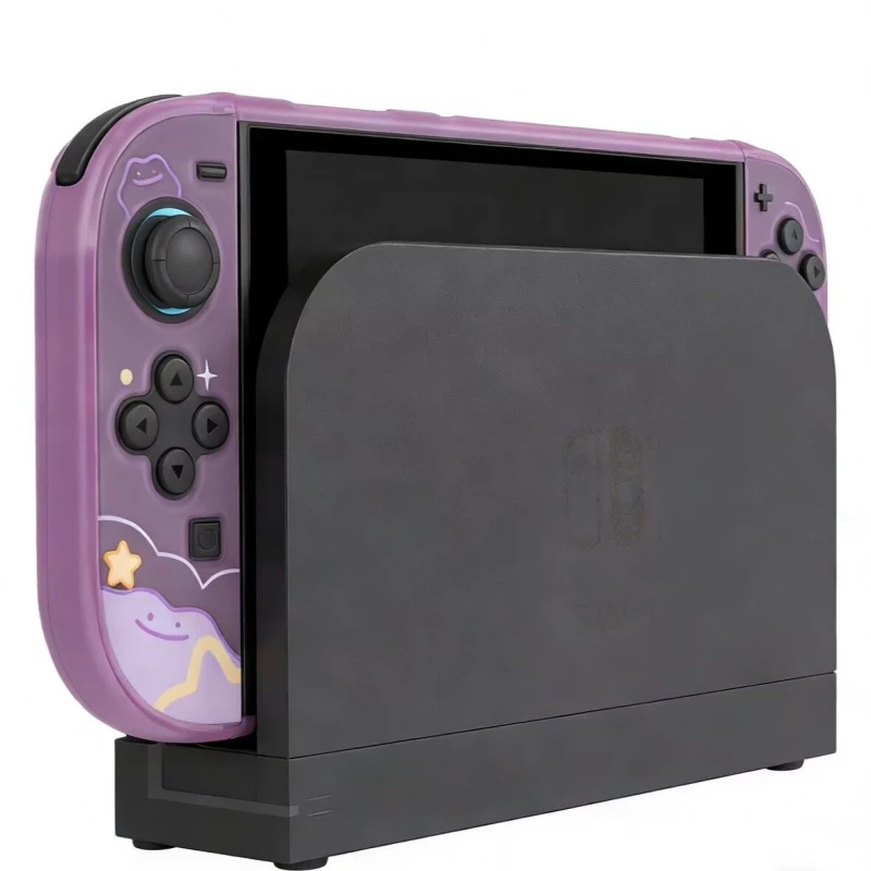 Anime PokéMon Ditto Protective Case for Switch 2 Cartoon Dockable Two Piece Split Shell Console Accessories Hard Gaming Cover