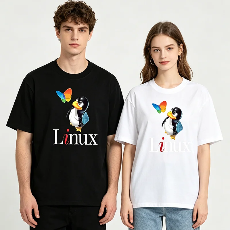 Unisex Cotton Short-Sleeve T-Shirt - Geek Programming Linux System Programmer Printed Design for Men And Women