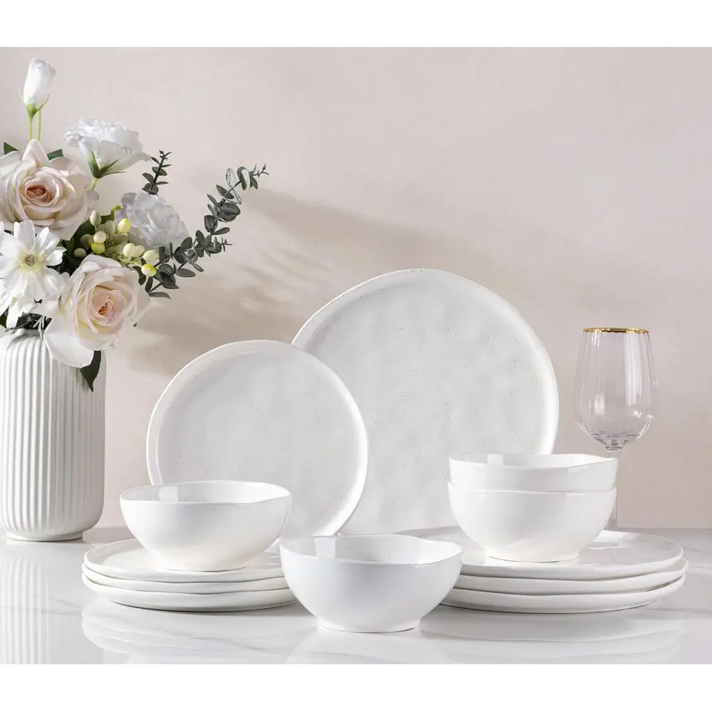 

Наборы керамической посуды на 4 штуки, наборы легких фарфоровых тарелок и мисок, устойчивый к царапинам набор посуды, духовка и микрова