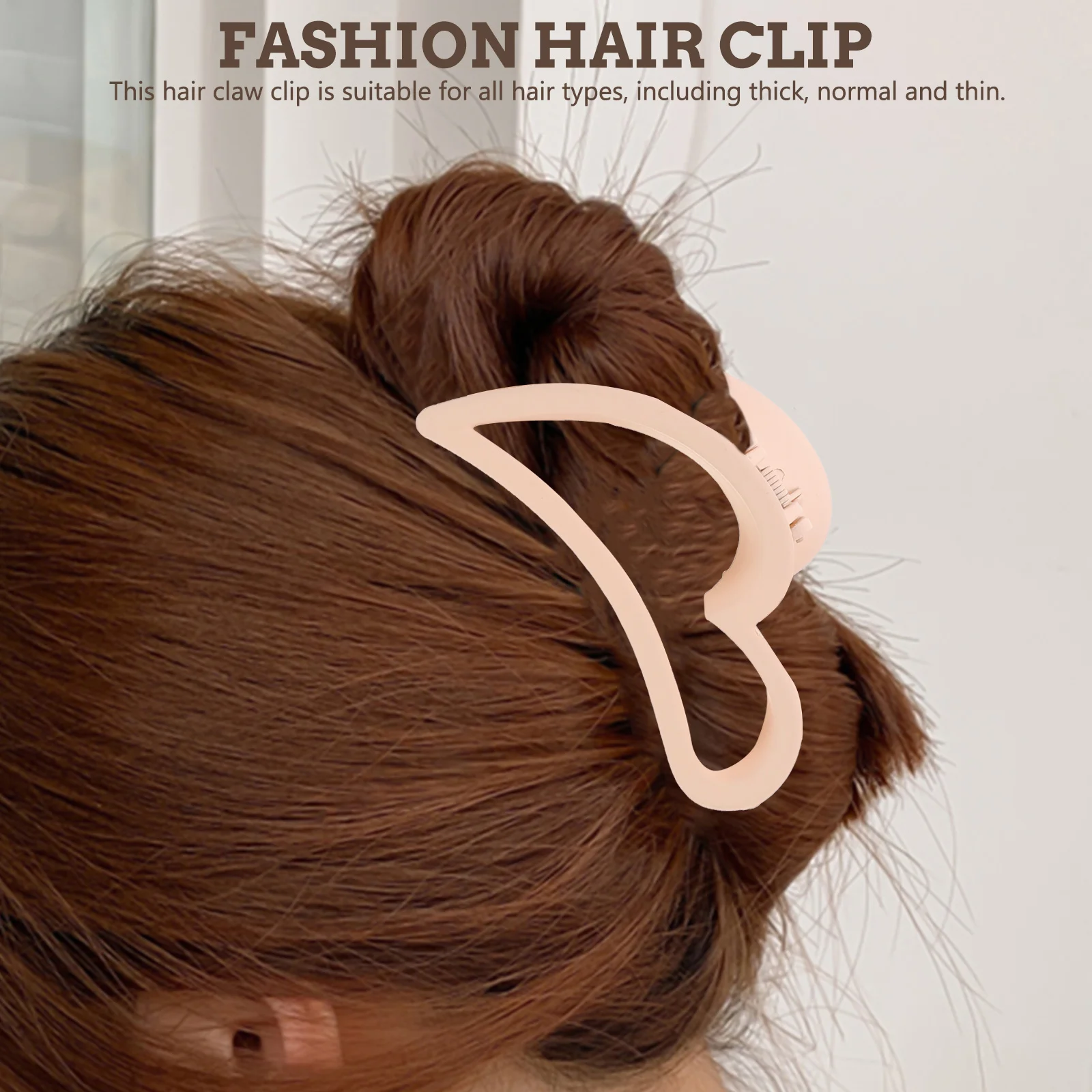 

3pcs Large For Women Thick Accessories Heart Design Back Claw Clip Party Banquet Use Claw Clips For Long Hair Short