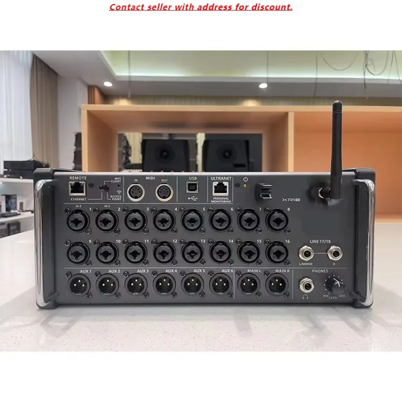 Mixer digital do sistema de música XR18 com pré-amplificadores Midas Mixer do sistema de áudio dos alto-falantes de 18 canais