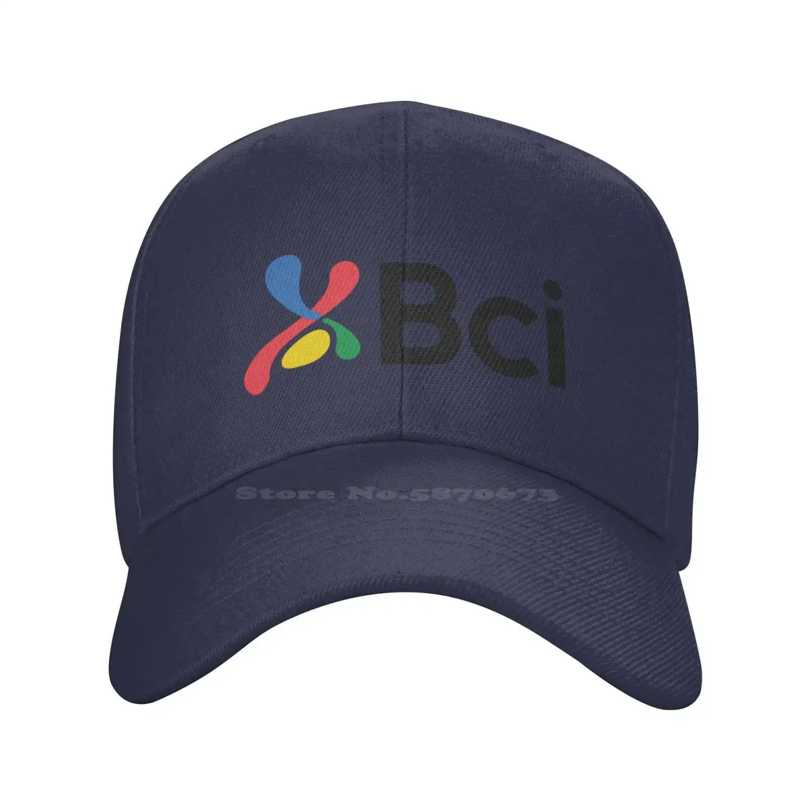 Gorra vaquera con logotipo de BCI, gorro de béisbol tejido de calidad