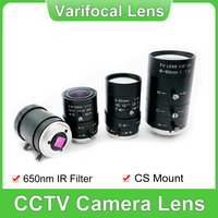 High Quality CS Mount HD 5-50mm 6-60mm 2.8-12mm Manual Zoom Varifocal Lens For Industrial CCTV Security USB AHD Analog Camera