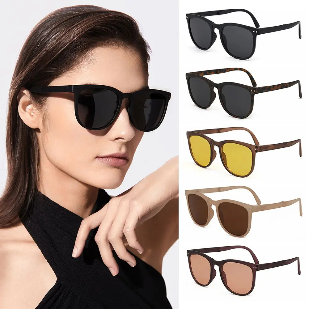 Women/Men Easy Carry Putting in the Pocket TR90 Frame Ultralight Folding Sunglasses Eyewear Sun Glasses