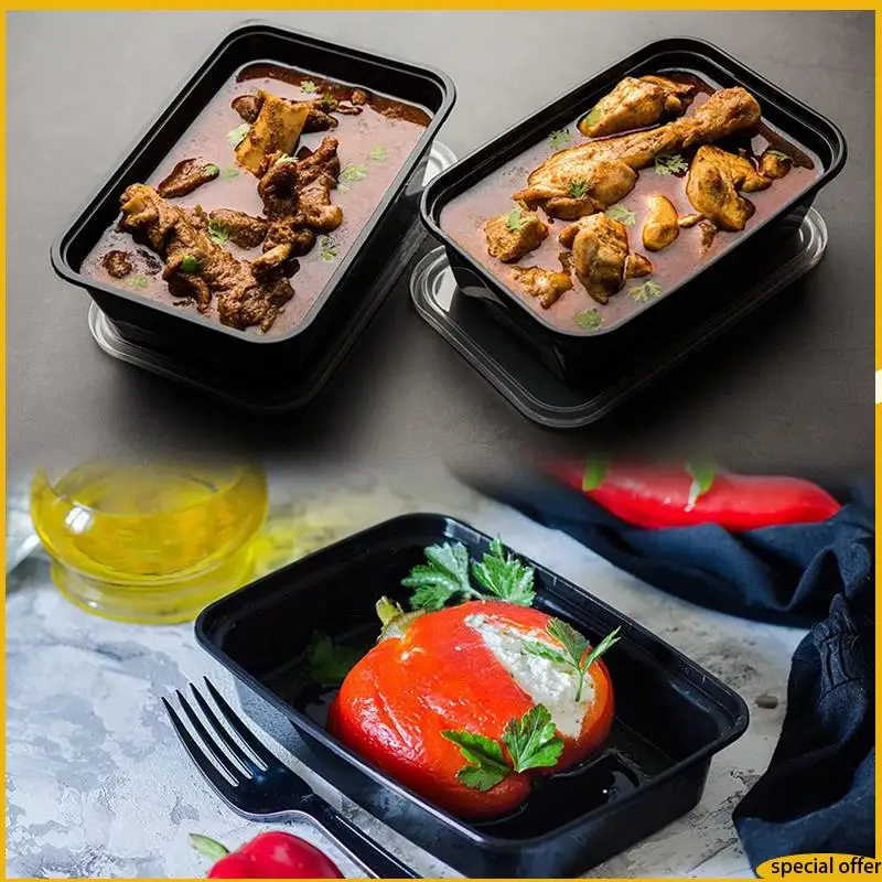 A61I 50-Pack Meal Prep Containers Food Storage Lunch Box Reusable To-Go Food Containers