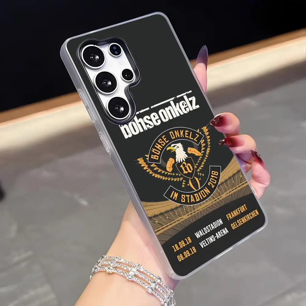 B-Bohse Onkelz Band Phone Case For Samsung A56 A14 5G A34 A36 A33 A26 A16 Shockproof Jelly Cover