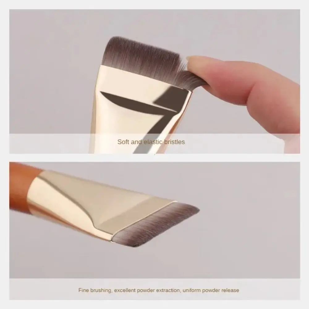 Make Up Tools Ultra Thin Foundation Brush Soft Smooth Flat Contour Brush Multifunction Bevel Design Makeup Brushes Girl