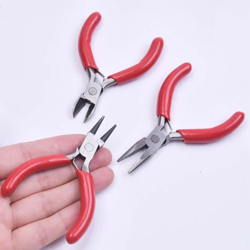 14 Style Pliers For DIY Beads Jewelry Making Supplies Red Tools Fit Handmade Earrings Nose Plier Armband Maken Benodigdheden