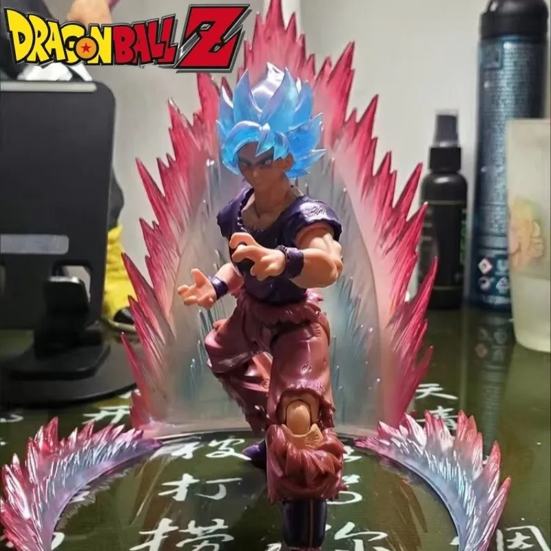 Caja de muñecas Super Blue Sun Wukong Battle Damage Form Mobile King World Fist, regalo de colección hecho a mano de Pvc, juguetes para niños