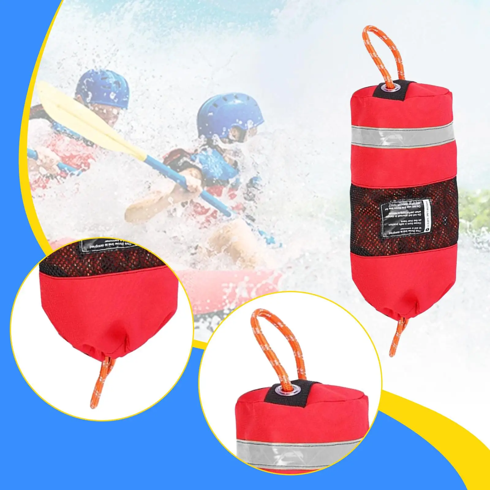 Floating Throwing Rope,High Visibility,Professional,Throw Bag,Water Rope for Kayaking Boat,Swimming,Buoyant,Dinghy,Water Sports