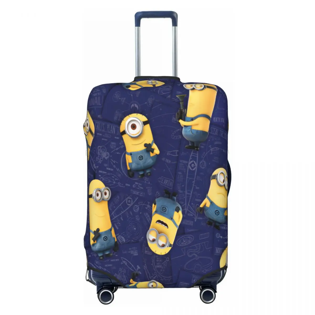 

Cartoon Minions Travel Luggage Cover Elastic Suitcase Cover Protector Fit 18-32 Inch