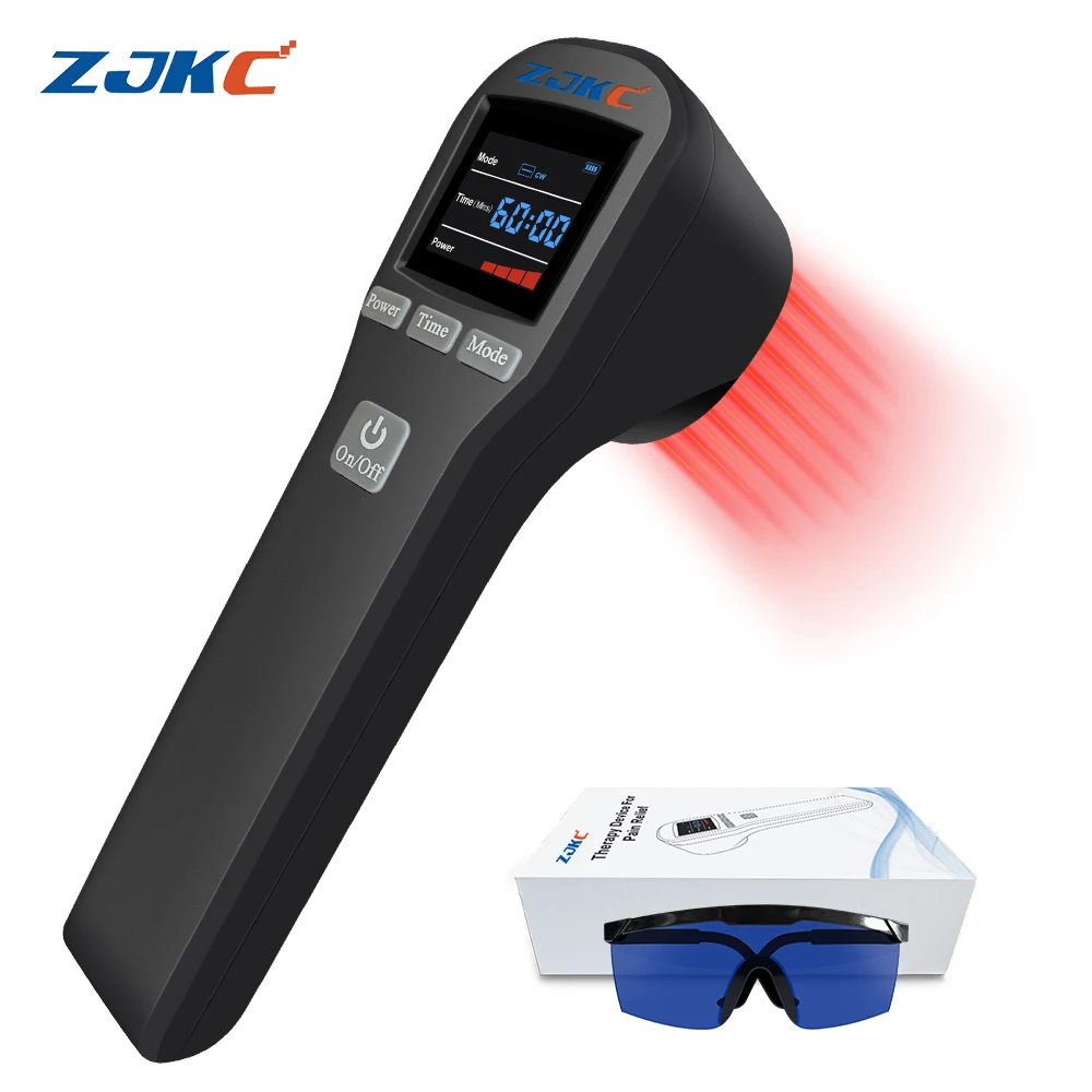 ZJKC 650nm 808nm LLLT Cold Laser Therapy Device for Pet Dog Joint Body Pain Relief  Arthritis Red Light Physiotherapy Equipment