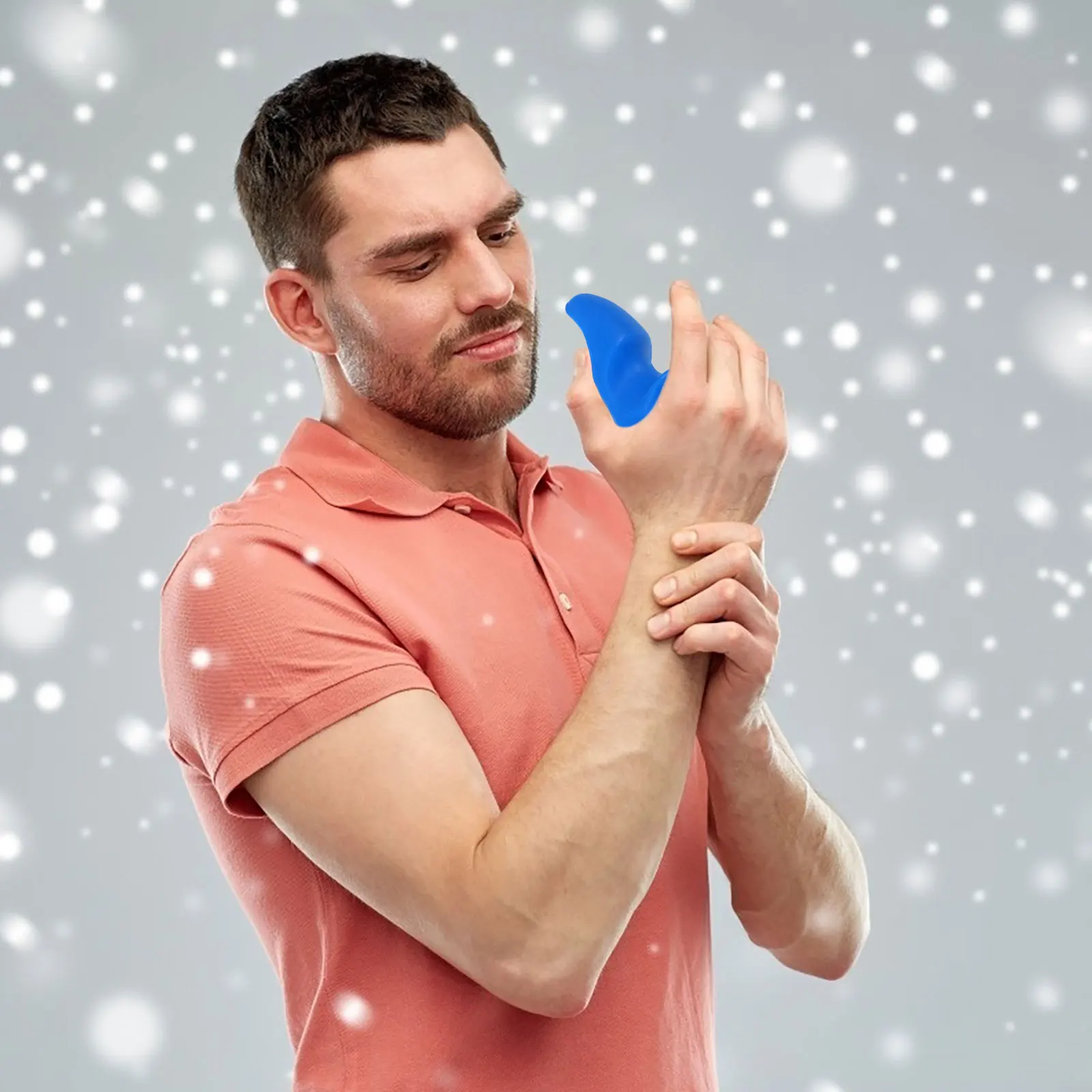 

Массажер для большого пальца, инструмент для тела, небесно-голубой, многоразовый, эргономичный, для акупунктурной точки, шеи, для расслабления мышц, пластик, для ежедневного использования, компактный