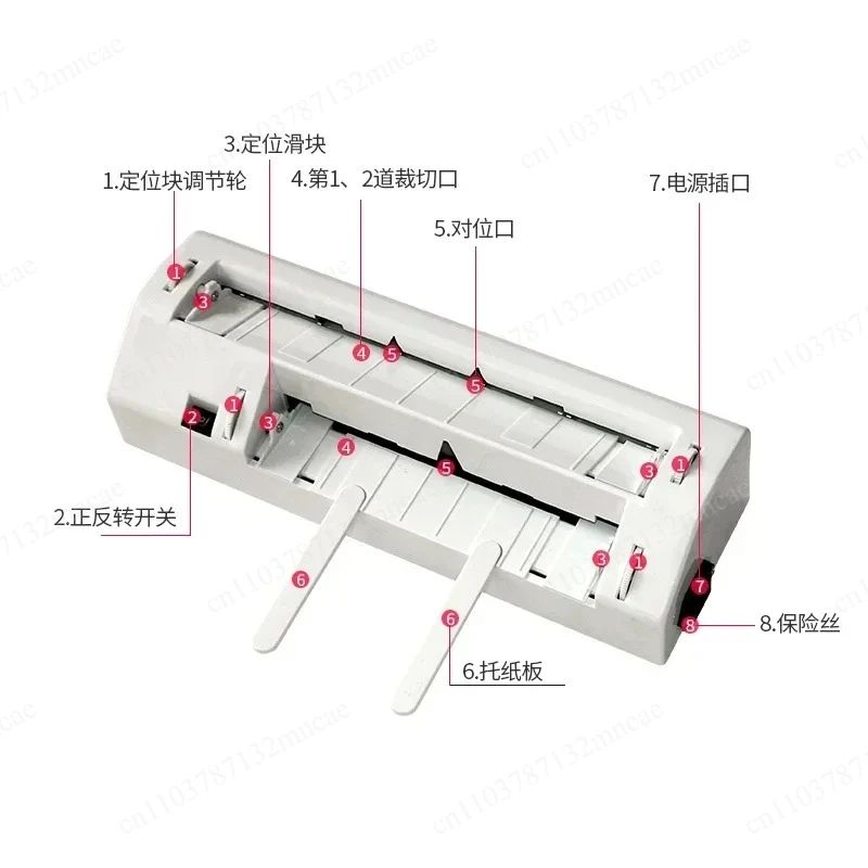 300B Business Card Cutter 90*54mm 220V 110V Heavy Duty Fine-tuning Card Cutter Small Electric Business Card Cutting Machine
