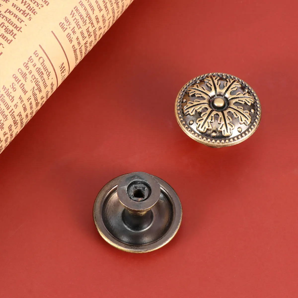

8 Pcs Cabinet Handle Door Knob Dressing Table Drawer Funiture Pull Snowflake