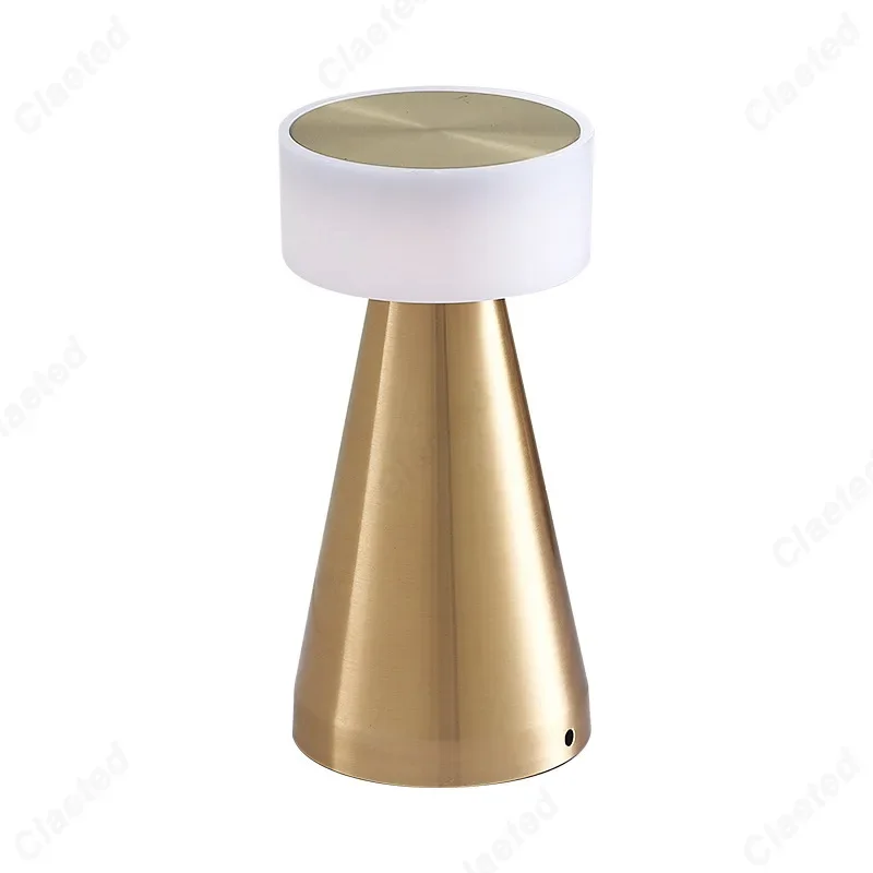 Retro Bar Table Lamp LED Desktop Night Light USB Rechargeable Touch Sensor Wireless Bedside Lamp for Restaurant Coffee Decor