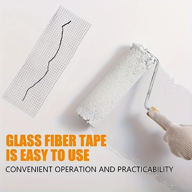 1 Rolle 30 m selbstklebendes Glasfaser-Mesh-Klebeband, Wandriss, Reparatur, Wärmedämmung, dekoratives Mesh-Nahtband