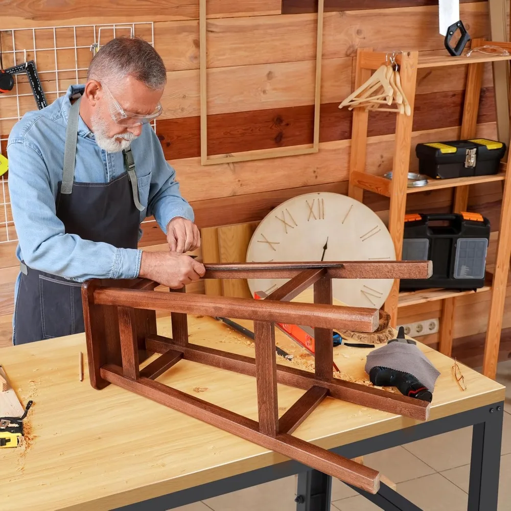 Heavy-Duty Adjustable Workbench with Power Outlet - 2000 lbs Capacity for Garage and Workshop Use
