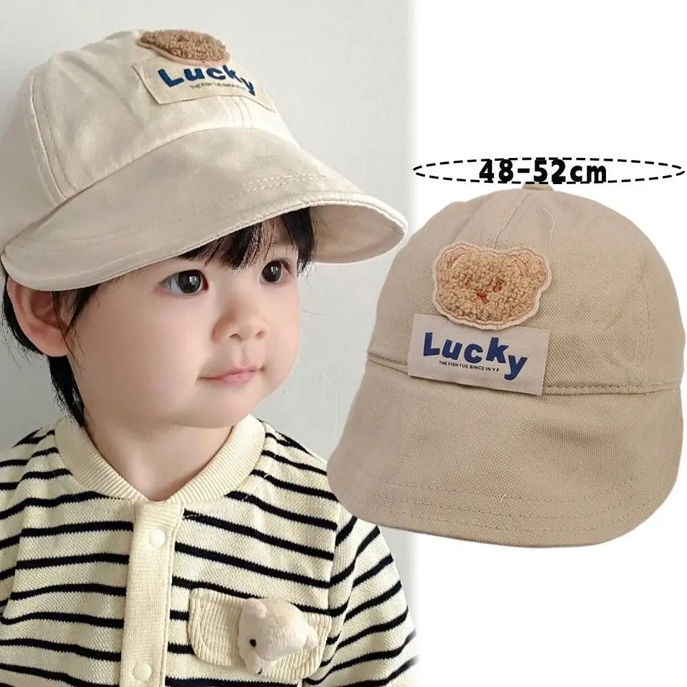 جديد الأشعة فوق البنفسجية حماية الأطفال قبعة الشمس الدب نمط كبير حافة دلو قبعة قابل للتعديل رقيقة نمط قبعات الشاطئ