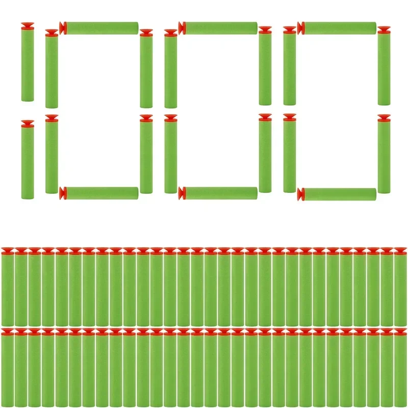 

Зеленые пули-присоски 7,2 см для бластеров Nerf N-strike Elite Series, поролоновые дротики EVA, аксессуары для детских игрушечных пистолетов