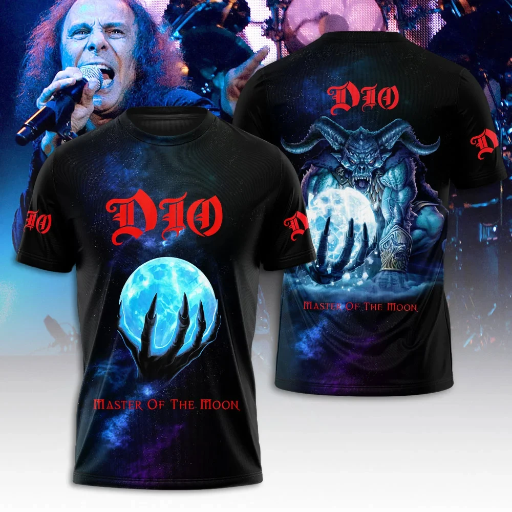 Men T-shirt Heavy Metal Rock Band Dio 3d Print T shirt Tops Womens