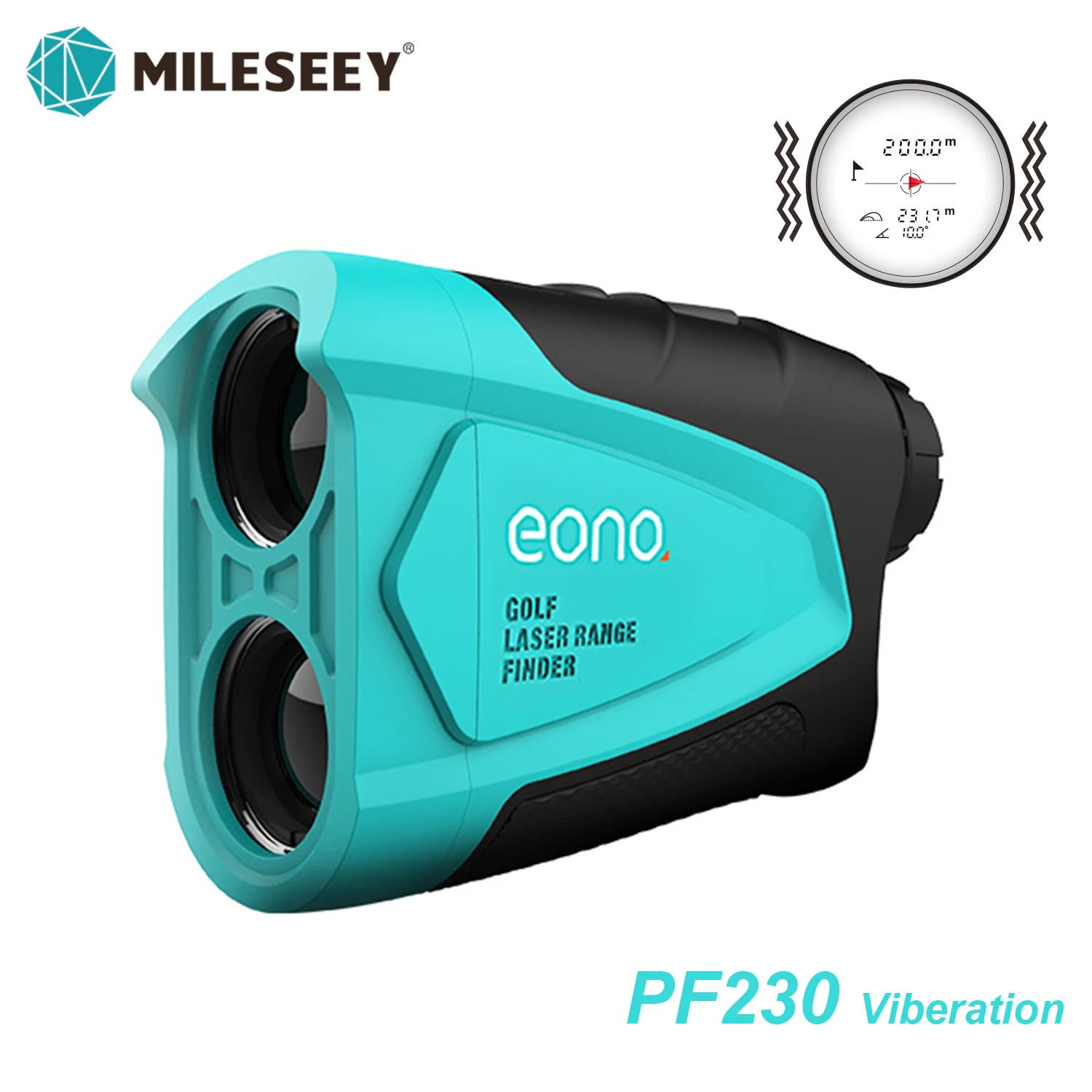 

Mileseey PF230 Golf Rangefinder Telescope Eono 600M/Yard 7° View 6X Magnification Handheld Speed Measure For Golf Sport Hunting