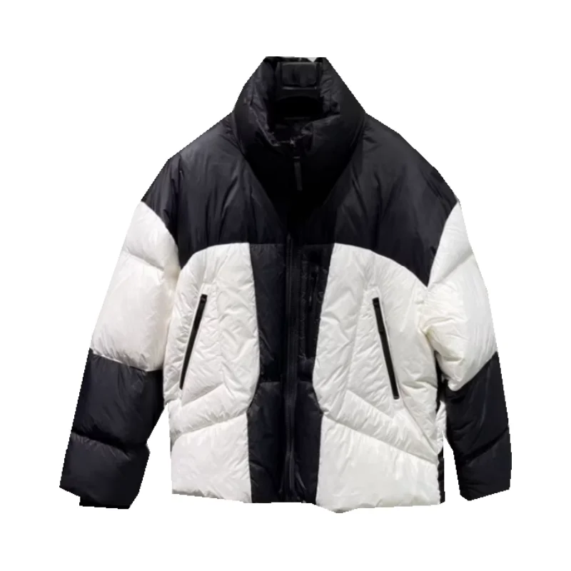 Diseño Original Thiened down Jaet 2023 nuevo invierno cuello alto empalme Casual Du down Jaet para jóvenes y hombres