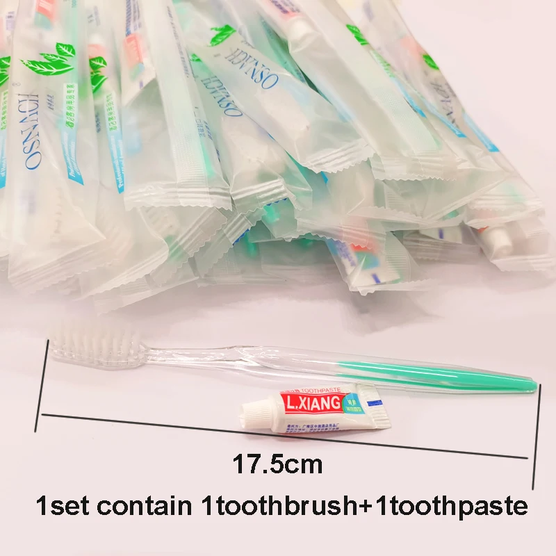 Free Shipping Green Toothbrush Toothpaste Dental Kit Hotel Supplies Personal Care Cleaning  Beauty Salon Private Appliance  Dent