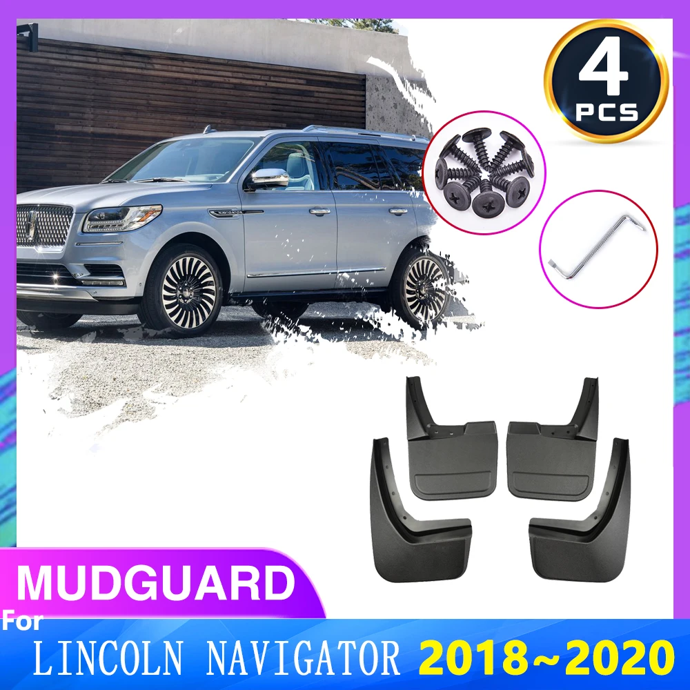 

For Lincoln Navigator U554 2018 2019 2020 Car Front And Rear Fenders Mudguard Mud Flaps Guard Splash Flap Car Auto Accessories