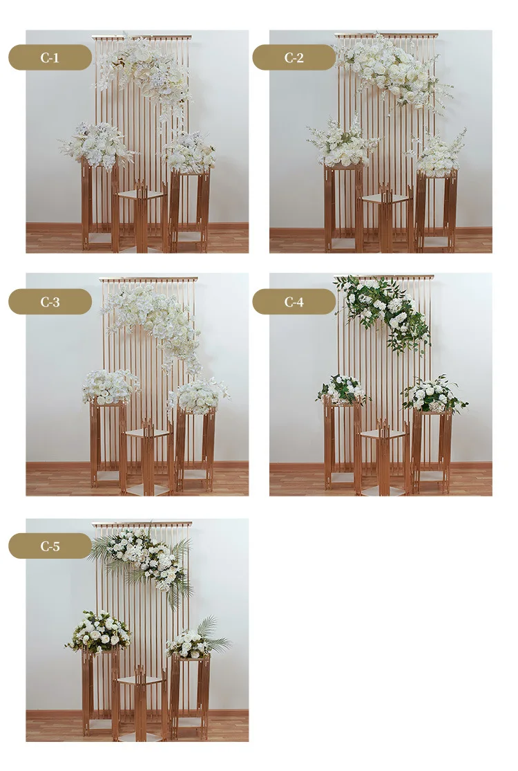 Vielseitige Weiße Künstliche Blumenreihe für Hochzeiten, Hängende Blumen für Wege, Deko-Set mit Kunstblumen für Schaufenster und Ausstellungen – Detail 4