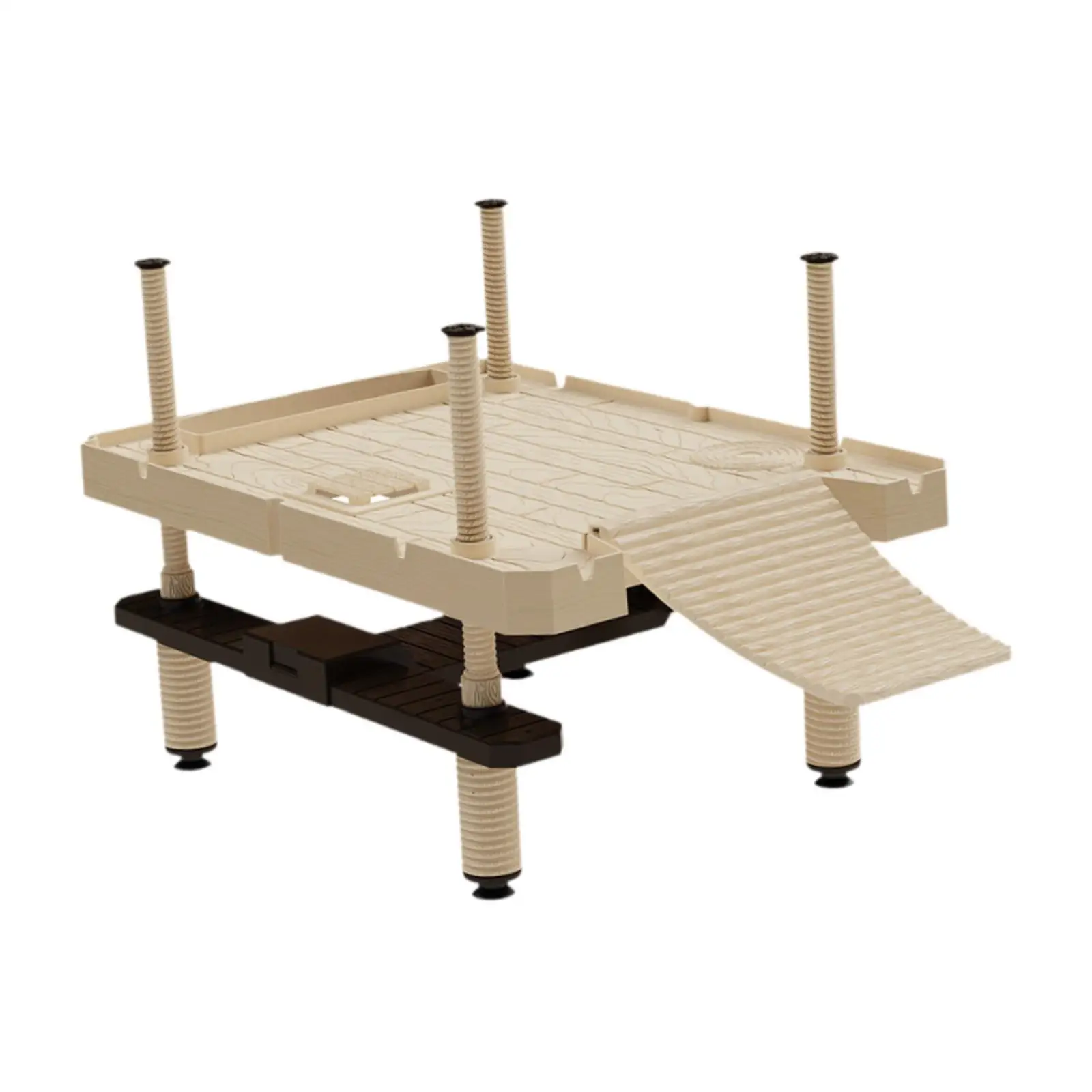 Turtle Basking Platform Aquarium Tortoise Pier for Frog Salamanders Terrapin