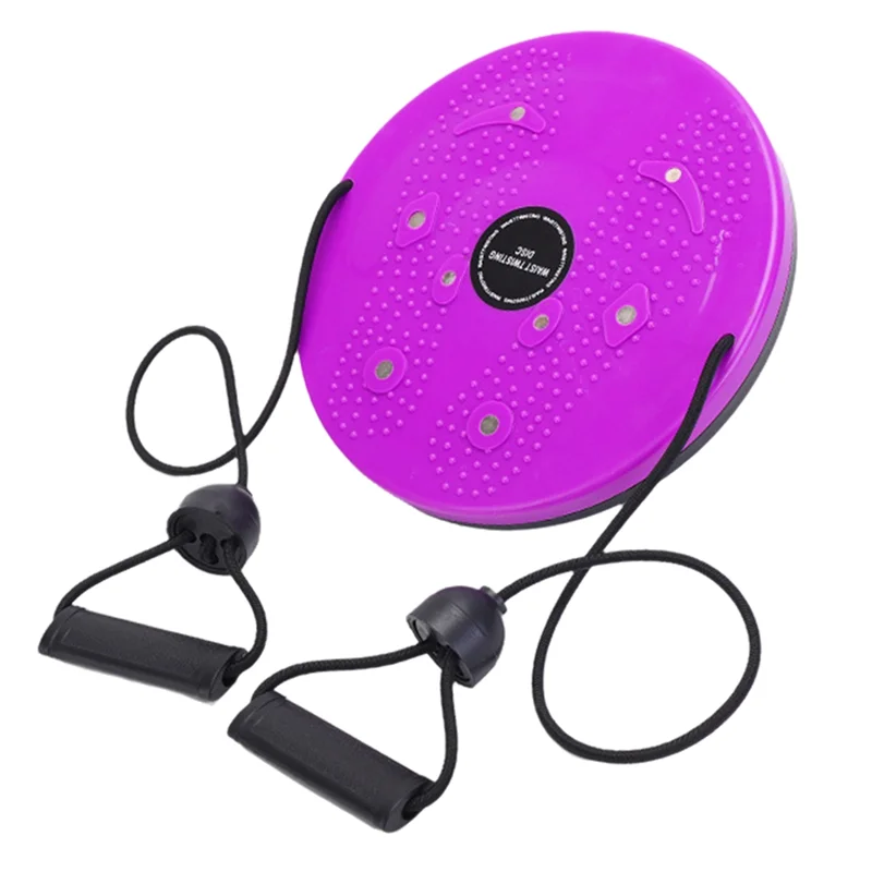 

New-Magnet Waist Twisting Disc Fitness Balance Board Weight Lose Trainer Multifunction Weight Loss Aerobic Exercise Tool Purple.