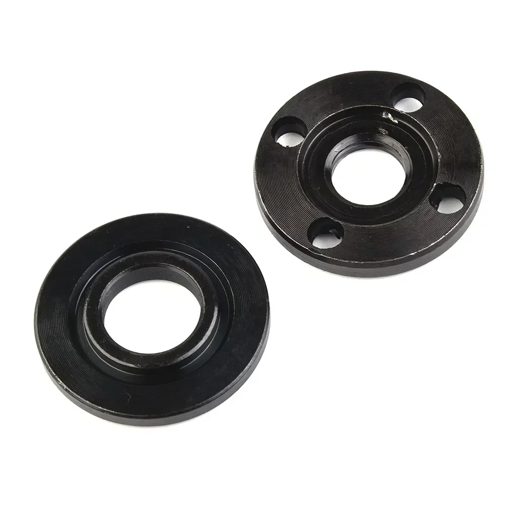 2 Pieces Angle Grinder Flange Nut Set Tools For Threaded Spindle Metal Pressure Plate Inner Outer Flange Nut Set Power Tool