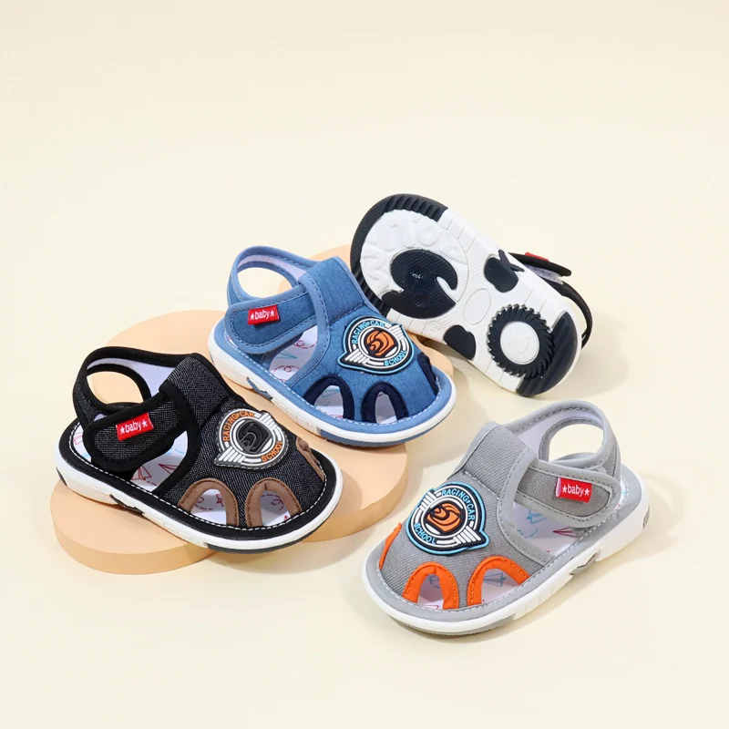 Baby Sound Shoes Toddler Prewalking Summer Sandal animale carino di alta qualità per ragazzi e ragazze Kid Squeaky Sneaker 2024New MY2402