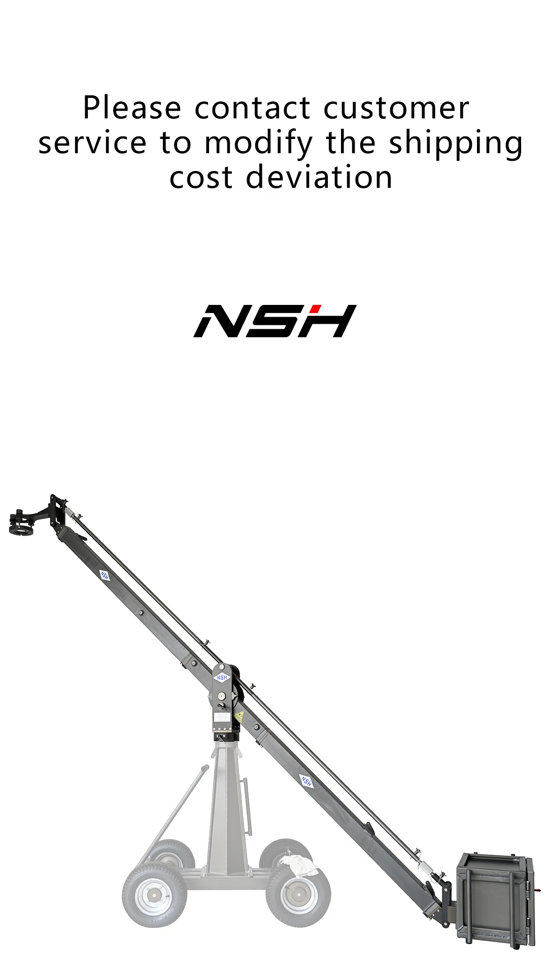 NSH Heavy Duty camera jib crane, Remote Control Professionaljib Adjustable jib grip equipment film