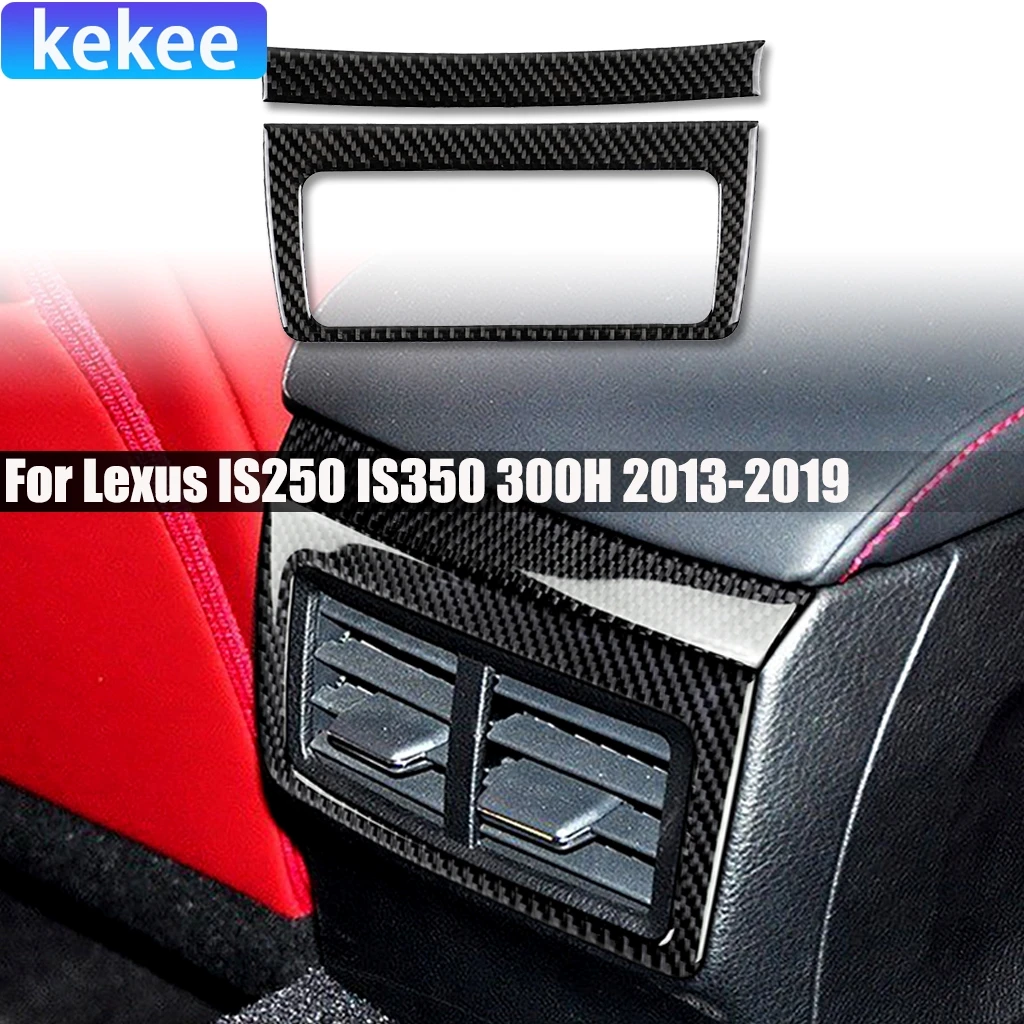 

Carbon Fiber Car Accessories Rear Center Air Vent Modified Interior Cover Sticker Trim For Lexus IS250 IS350 300H 2013-2020